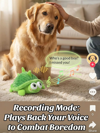 Interactive Motion-Activated Dog Ball - USB Rechargeable Automatic Rolling Toy with Squeaky Feature for Boredom Relief in Small, Medium, and Large Dogs and Cats - Durable Indoor and Outdoor Pet Toy