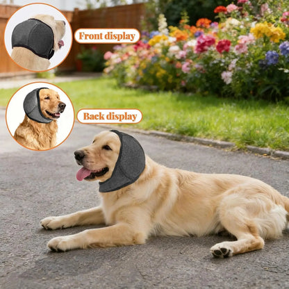Dog Ear Protection Muffs for Noise Reduction, Adjustable and Comfortable Calming Hood for Dogs During Fireworks, Bathing, and Swimming