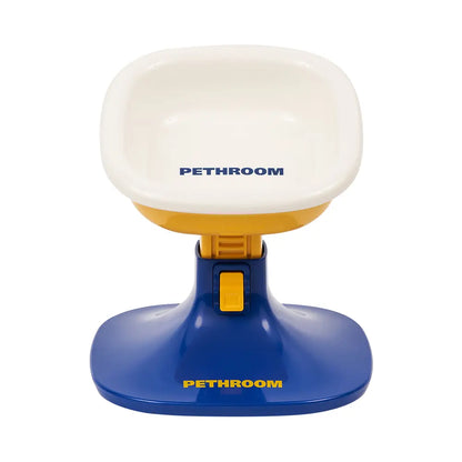 PETHROOM Adjustable Height Feeding Stand with Non-Slip Stability and Durable Ceramic Bowls for Dogs and Cats