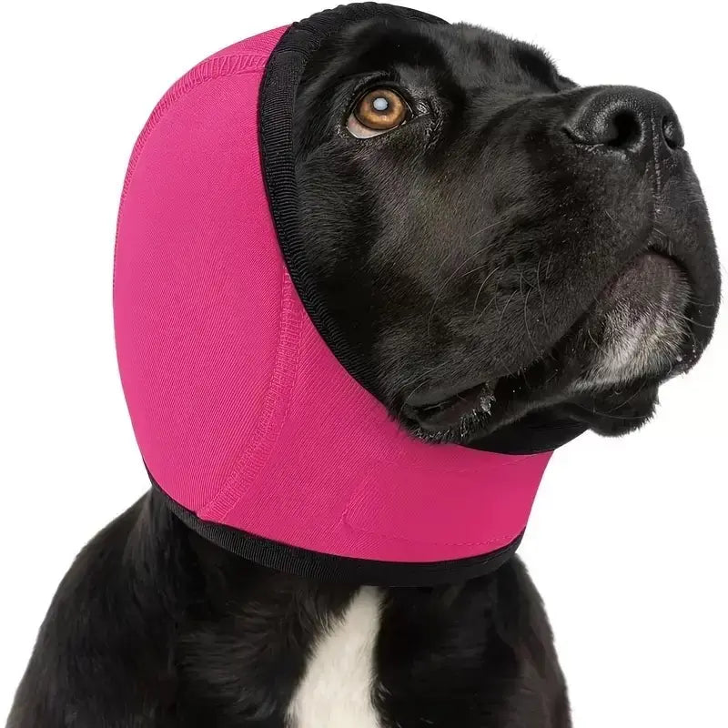 Dog Ear Protection Muffs for Noise Reduction, Adjustable and Comfortable Calming Hood for Dogs During Fireworks, Bathing, and Swimming