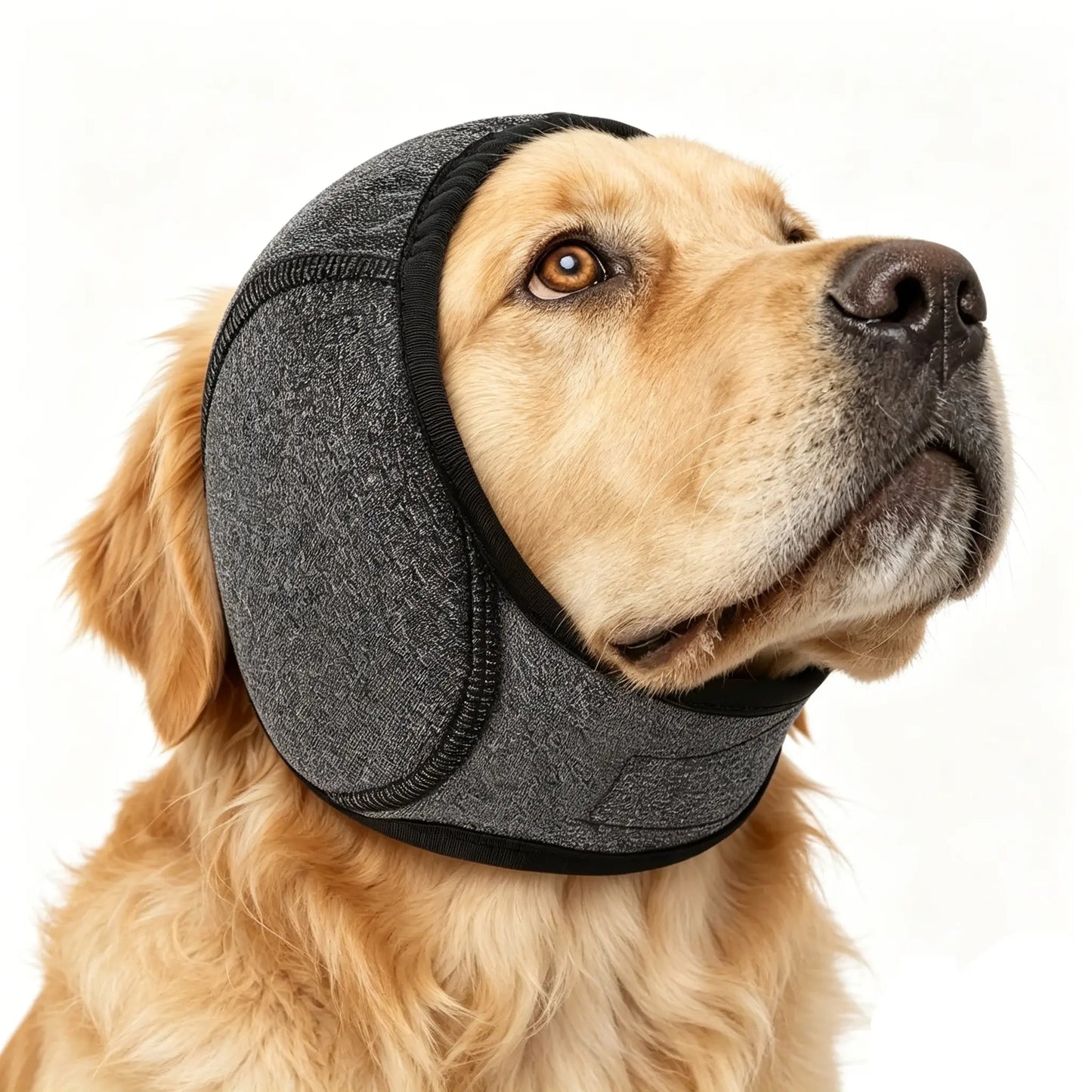 Dog Ear Protection Muffs for Noise Reduction, Adjustable and Comfortable Calming Hood for Dogs During Fireworks, Bathing, and Swimming