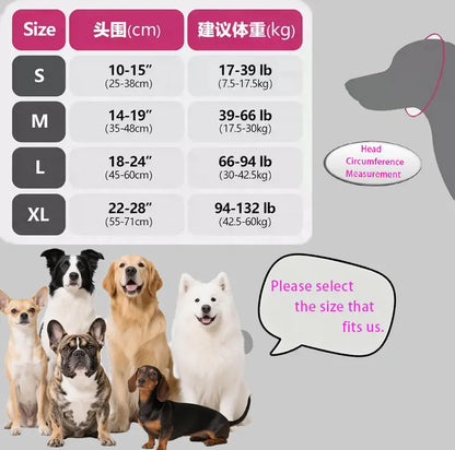 Dog Ear Protection Muffs for Noise Reduction, Adjustable and Comfortable Calming Hood for Dogs During Fireworks, Bathing, and Swimming